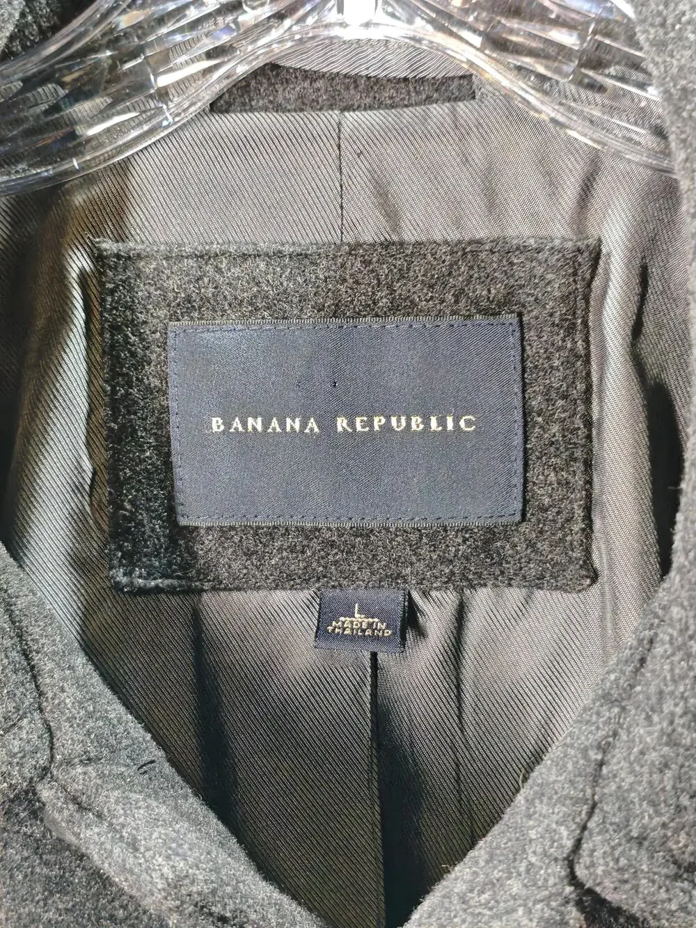 Banana Republic Coat Mens Large Wool Blend Overcoat Classic Dress Formal
